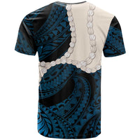 Blue Galaxy Polynesia Tribal Octopus Tattoo T Shirt Pikake Lei Polynesian Pattern