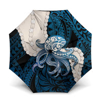 Blue Galaxy Polynesia Tribal Octopus Tattoo Umbrella Pikake Lei Polynesian Pattern