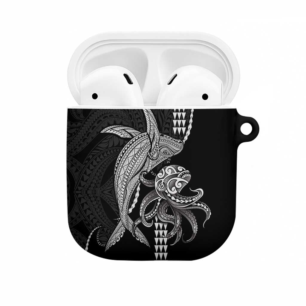 Kanaloa Aloha Hawaii AirPods Case Humpback Whale Octopus Tattoo Kakau Pattern