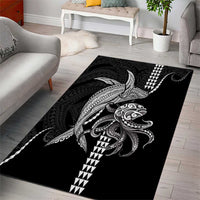 Kanaloa Aloha Hawaii Area Rug Humpback Whale Octopus Tattoo Kakau Pattern