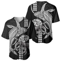 Kanaloa Aloha Hawaii Baseball Jersey Humpback Whale Octopus Tattoo Kakau Pattern