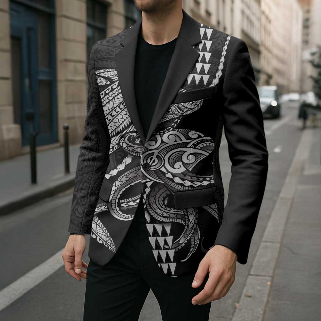 Kanaloa Aloha Hawaii Blazer Humpback Whale Octopus Tattoo Kakau Pattern