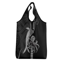 Kanaloa Aloha Hawaii Grocery Bag Humpback Whale Octopus Tattoo Kakau Pattern
