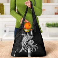 Kanaloa Aloha Hawaii Grocery Bag Humpback Whale Octopus Tattoo Kakau Pattern