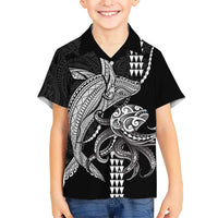 Kanaloa Aloha Hawaii Hawaiian Shirt Humpback Whale Octopus Tattoo Kakau Pattern