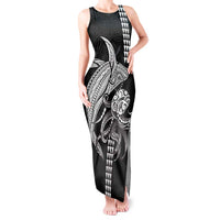 Kanaloa Aloha Hawaii Tank Maxi Dress Humpback Whale Octopus Tattoo Kakau Pattern
