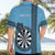 Personalised Fiji Darts Hawaiian Shirt Fijian Tapa Pattern - Blue