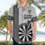 Personalised Fiji Darts Hawaiian Shirt Fijian Tapa Pattern - White