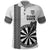 Personalised Fiji Darts Polo Shirt Fijian Tapa Pattern - White