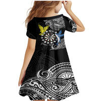 Personalised Cook Islands Darts Family Matching Mermaid Dress and Hawaiian Shirt Kuki Airani Tribal Pattern LT14 - Polynesian Pride