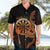 Aloha Hawaii Darts Hawaiian Shirt Dart Board With Polynesian Shark - Gold