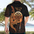 Aloha Hawaii Darts Hawaiian Shirt Dart Board With Polynesian Shark - Gold