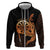 Aloha Hawaii Darts Hoodie Dart Board With Polynesian Shark - Gold