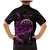 Aloha Hawaii Darts Family Matching Mermaid Dress and Hawaiian Shirt Dart Board With Polynesian Shark - Purple