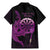 Aloha Hawaii Darts Family Matching Mermaid Dress and Hawaiian Shirt Dart Board With Polynesian Shark - Purple