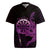 Aloha Hawaii Darts Rugby Jersey Dart Board With Polynesian Shark - Purple