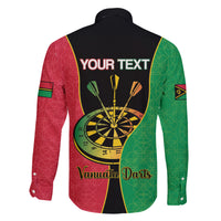 Personalised Vanuatu Darts Family Matching Summer Maxi Dress and Hawaiian Shirt Happiness Is A Tight Threesome Sand Drawing Art LT14 - Polynesian Pride