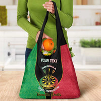 Personalised Vanuatu Darts Grocery Bag Happiness Is A Tight Threesome Sand Drawing Art