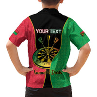 Personalised Vanuatu Darts Kid Hawaiian Shirt Happiness Is A Tight Threesome Sand Drawing Art