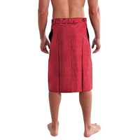 Personalised Vanuatu Darts Lavalava Happiness Is A Tight Threesome Sand Drawing Art