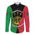 Personalised Vanuatu Darts Long Sleeve Button Shirt Happiness Is A Tight Threesome Sand Drawing Art