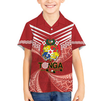 Tonga Darts Family Matching Long Sleeve Bodycon Dress and Hawaiian Shirt Tongan Ngatu Pattern