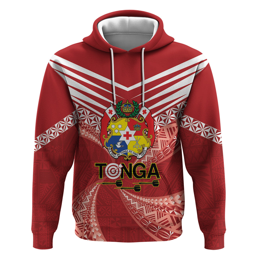 Tonga Darts Hoodie Tongan Ngatu Pattern