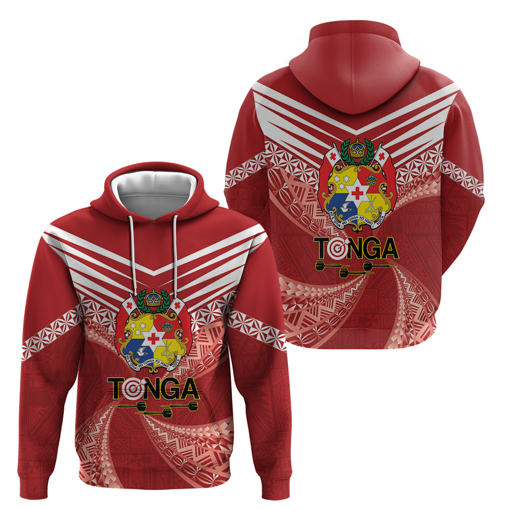 Tonga Darts Hoodie Tongan Ngatu Pattern