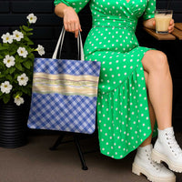 Royal Blue Palaka Hawaii Leis Elegant Vibes Tote Bag