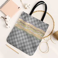 Gray Palaka Hawaii Leis Elegant Vibes Tote Bag