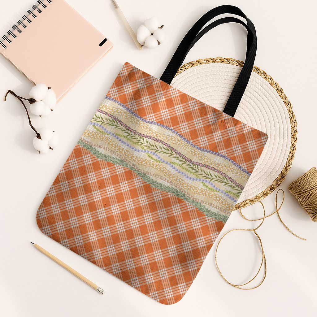 Orange Palaka Hawaii Leis Elegant Vibes Tote Bag