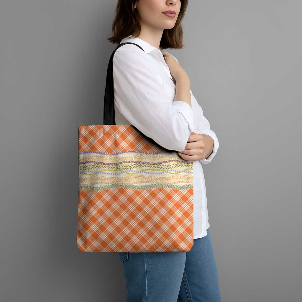 Orange Palaka Hawaii Leis Elegant Vibes Tote Bag