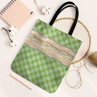 Bright Green Palaka Hawaii Leis Elegant Vibes Tote Bag