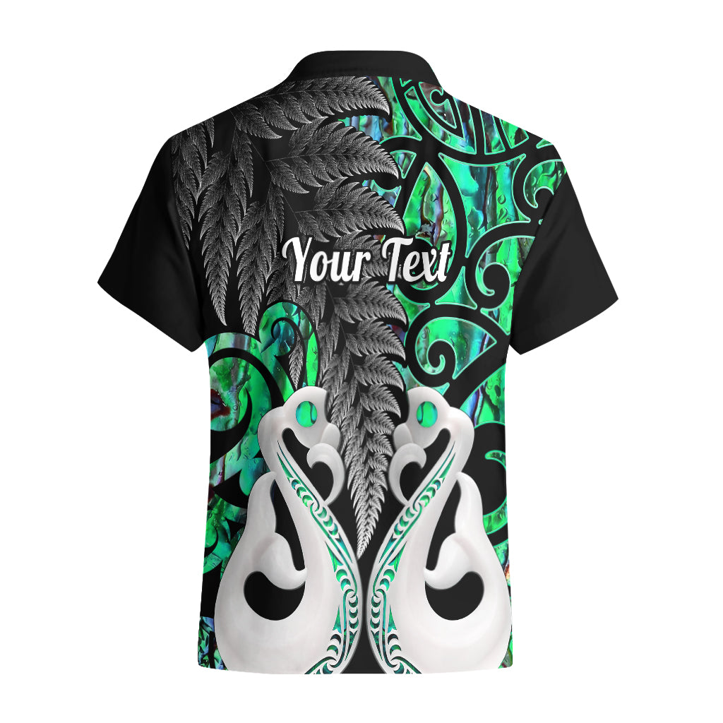 Personalised New Zealand Hawaiian Shirt Te Manaia Mangopare Maori And Fern Green Style LT14 - Polynesian Pride