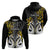 Custom New Zealand Hoodie Te Manaia Mangopare Maori and Fern Gold Style LT14 - Polynesian Pride