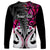 Personalised New Zealand Long Sleeve Shirt Te Manaia Mangopare Maori And Fern Pink Style LT14 - Polynesian Pride