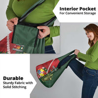 Custom Samoa And Ireland Rugby Grocery Bag Ikale Tahi With Shamrocks