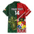 Custom Samoa And Ireland Rugby Hawaiian Shirt Ikale Tahi With Shamrocks