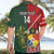 Custom Samoa And Ireland Rugby Hawaiian Shirt Ikale Tahi With Shamrocks