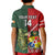 Custom Samoa And Ireland Rugby Kid Polo Shirt Ikale Tahi With Shamrocks