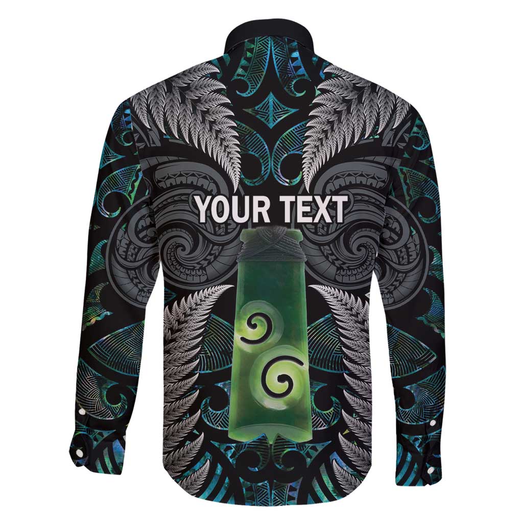 Personalised New Zealand Toki Family Matching Short Sleeve Bodycon Dress and Hawaiian Shirt Silver Fern Mix Aotearoa Maori Pattern LT14 - Polynesian Pride