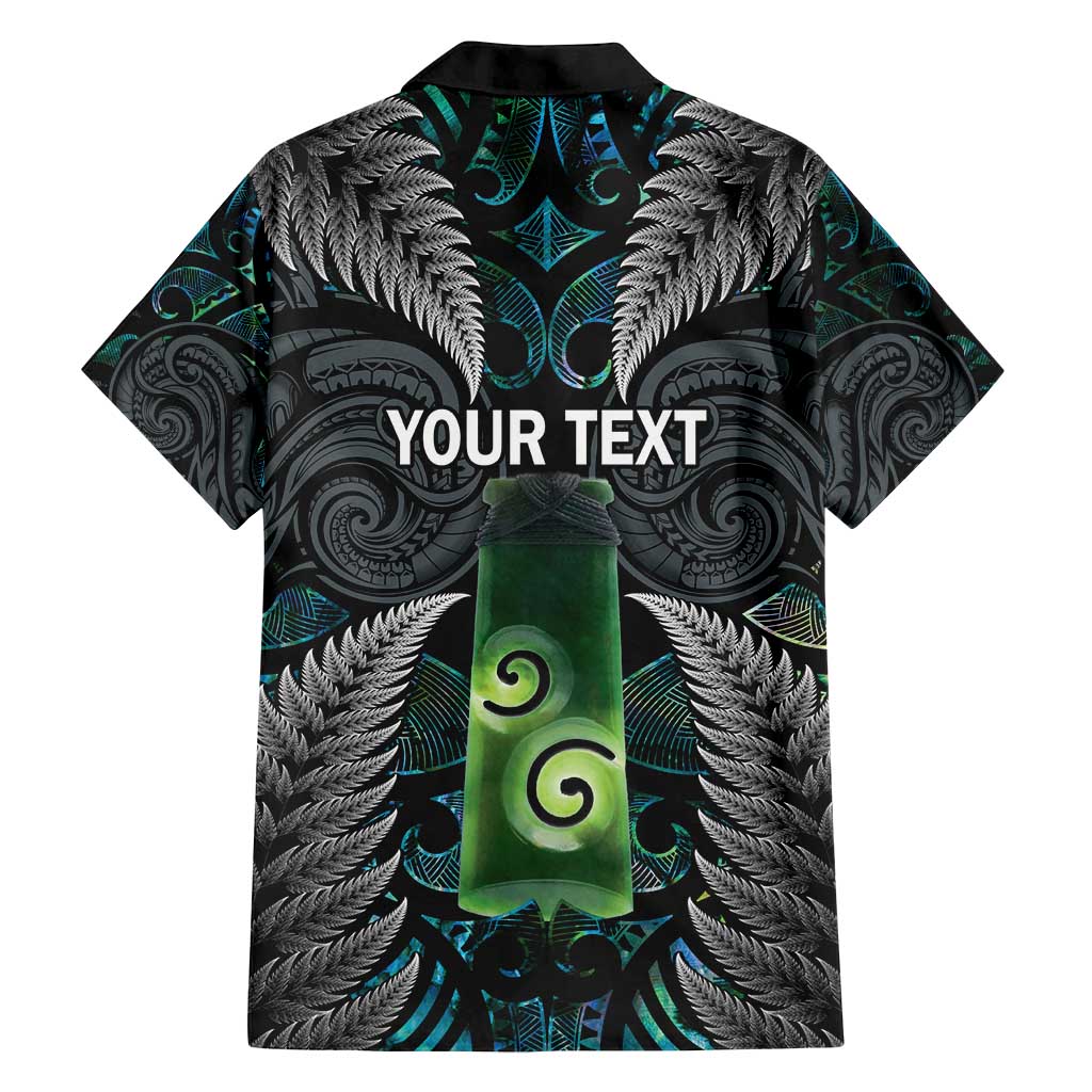 Personalised New Zealand Toki Family Matching Tank Maxi Dress and Hawaiian Shirt Silver Fern Mix Aotearoa Maori Pattern
