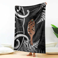 New Zealand Maripi Blanket Silver Fern Mix Aotearoa Maori Pattern