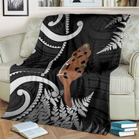 New Zealand Maripi Blanket Silver Fern Mix Aotearoa Maori Pattern