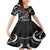 New Zealand Maripi Family Matching Mermaid Dress and Hawaiian Shirt Silver Fern Mix Aotearoa Maori Pattern