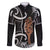 New Zealand Maripi Family Matching Puletasi and Hawaiian Shirt Silver Fern Mix Aotearoa Maori Pattern