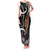 New Zealand Maripi Family Matching Tank Maxi Dress and Hawaiian Shirt Silver Fern Mix Aotearoa Maori Pattern