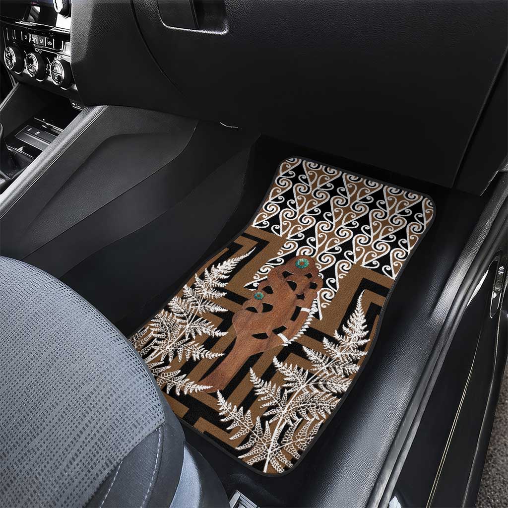 New Zealand Car Mats Maori Maripi Knife With Poutama Art