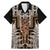 New Zealand Family Matching Mermaid Dress and Hawaiian Shirt Maori Maripi Knife With Poutama Art