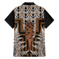 New Zealand Family Matching Short Sleeve Bodycon Dress and Hawaiian Shirt Maori Maripi Knife With Poutama Art LT14 - Polynesian Pride